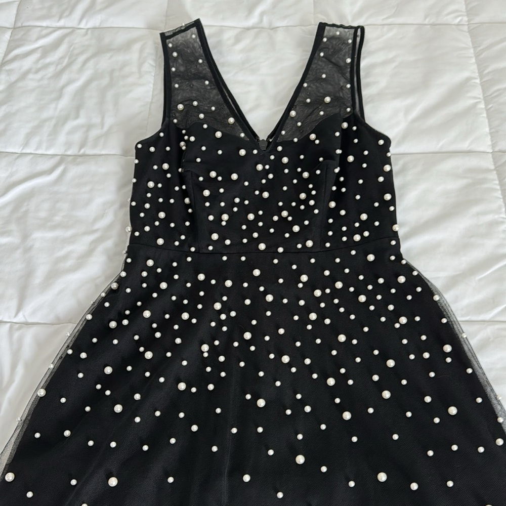 BCBGMaxAzzria Pearl Tulle Mesh Dress Size 0 - Picture 7 of 15